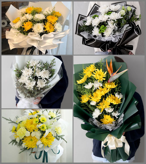 贵州六盘水盘县石桥镇白事花束代送